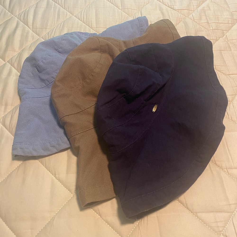 (3) SCALA LINEN HATS